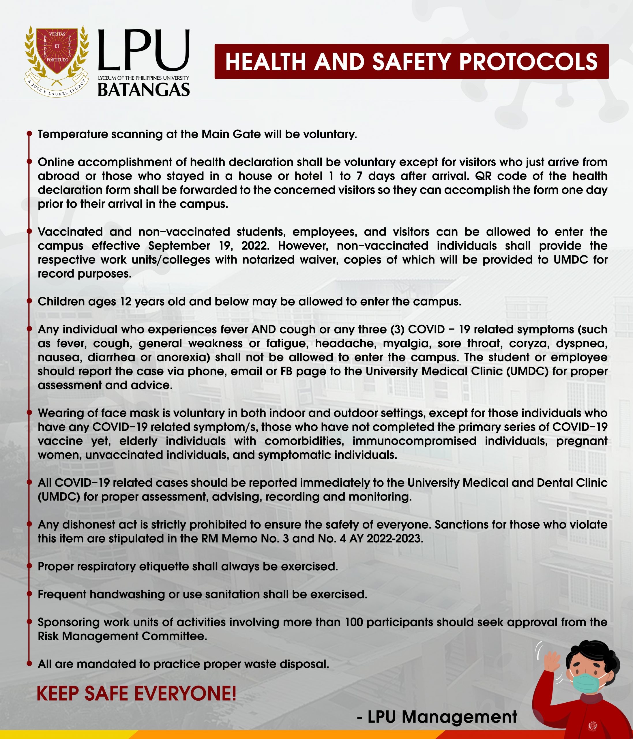 Health and Safety Protocols - 6x7
