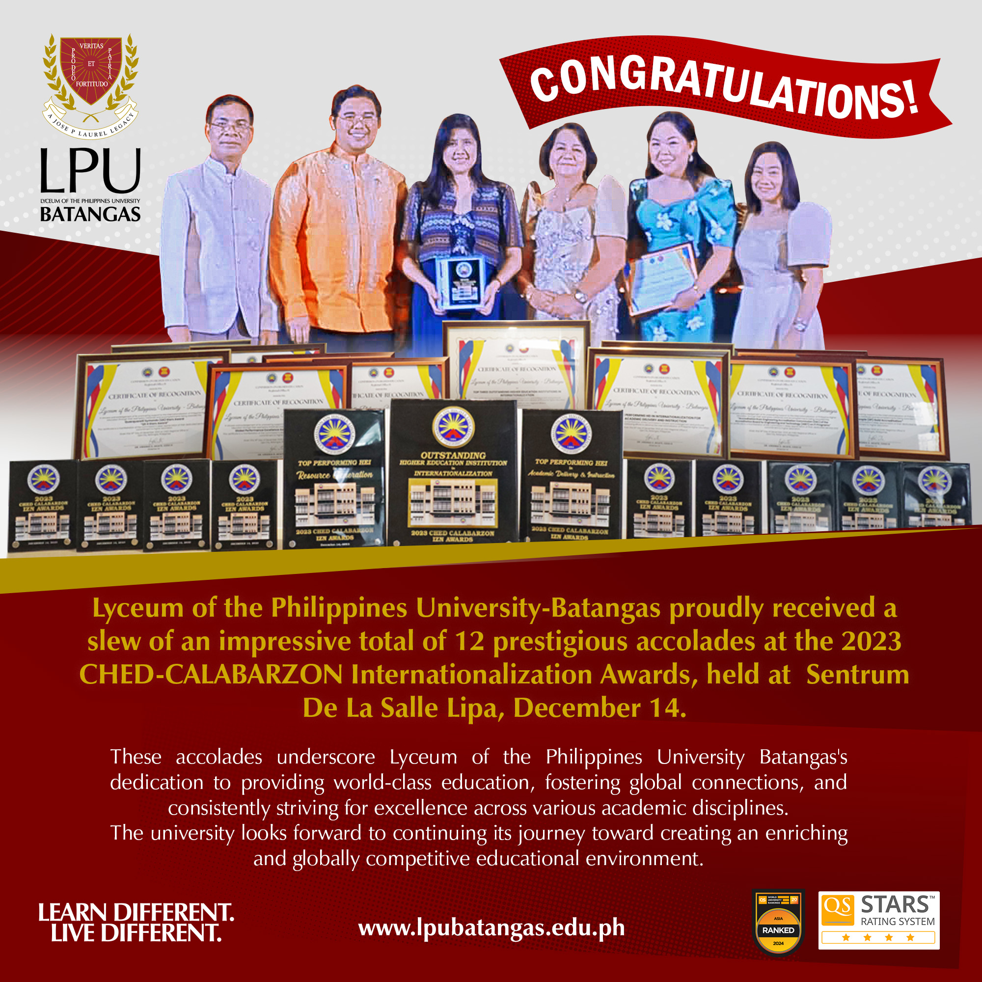 LPU-Batangas shines at the 2023 CHED CALABARZON Internationalization ...